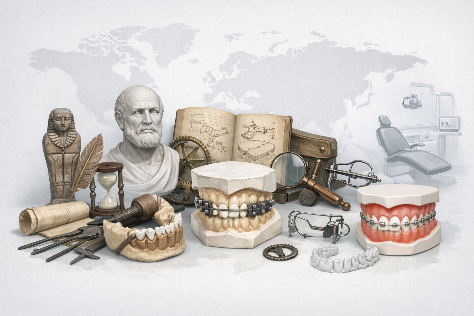 История ортодонтии — от истоков до современных аппаратов