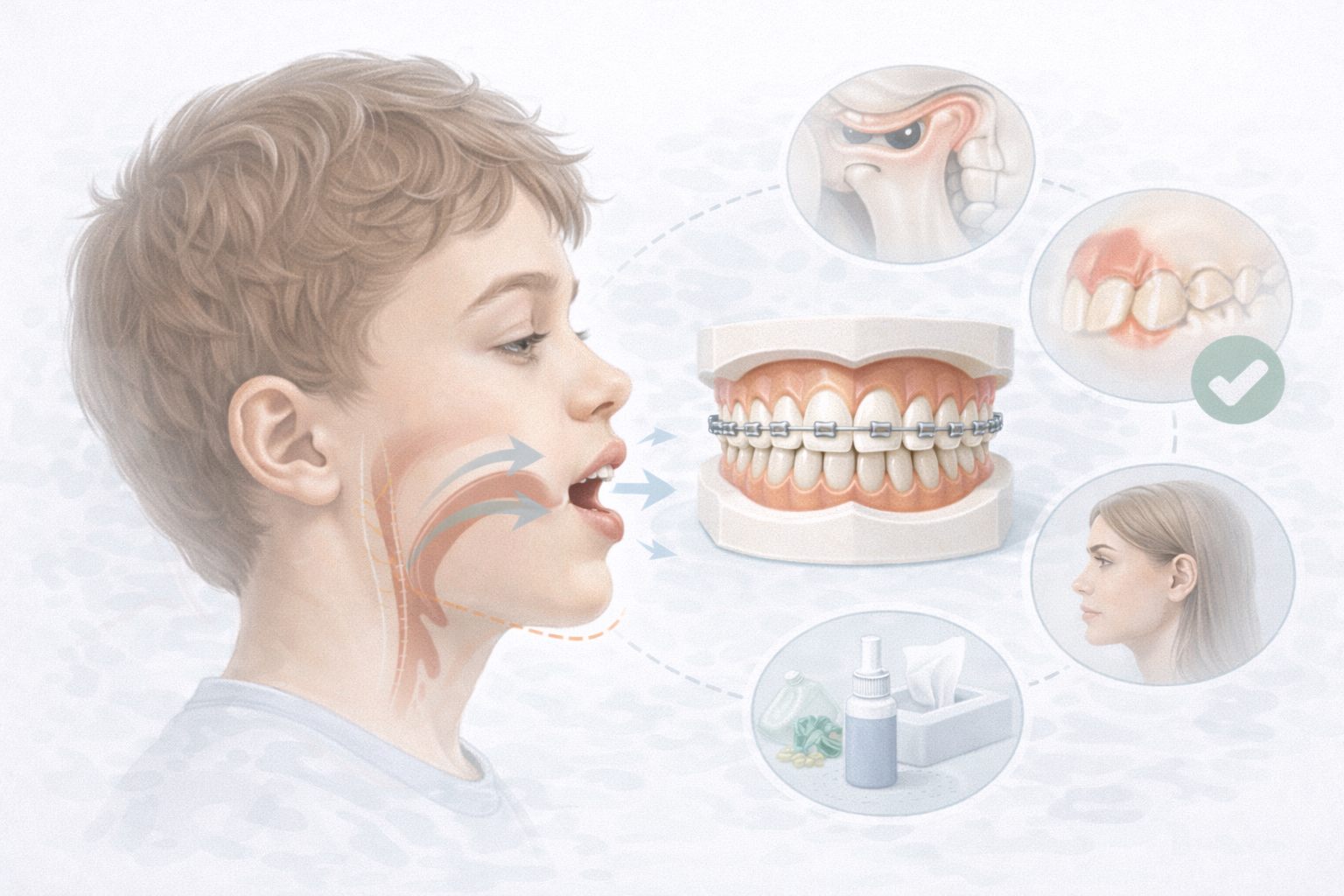 Respirația orală și mușcătura incorectă la copii