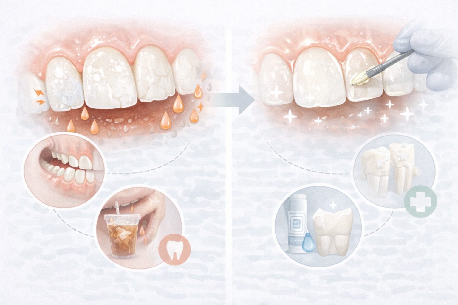 Smalțul dentar slăbit — cum îl recunoașteți